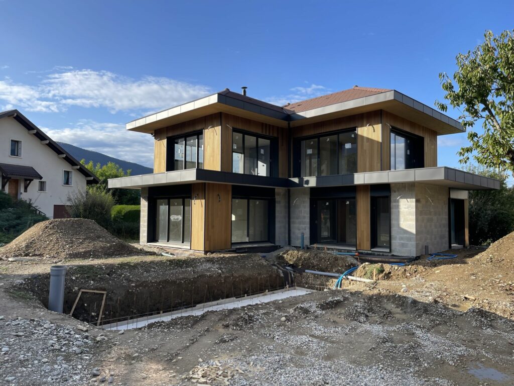 construction neuve maisons et mazots à saint jorioz