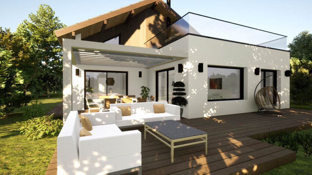 extension de maison et toit-terrasse à Saint Jorioz par Amaral Habitat